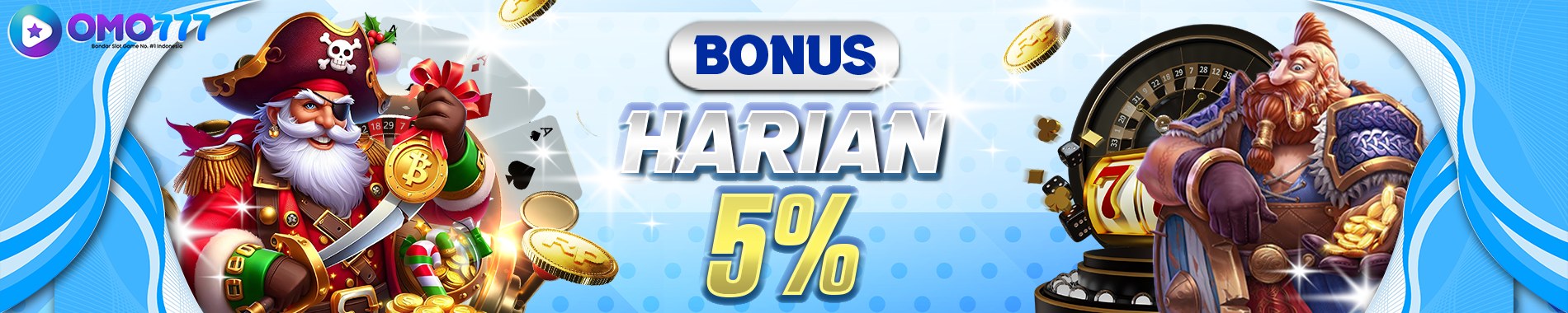 bonus deposit harian 5%